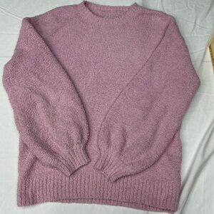 UGG Plush Crewneck Sweater in Mauve Pink